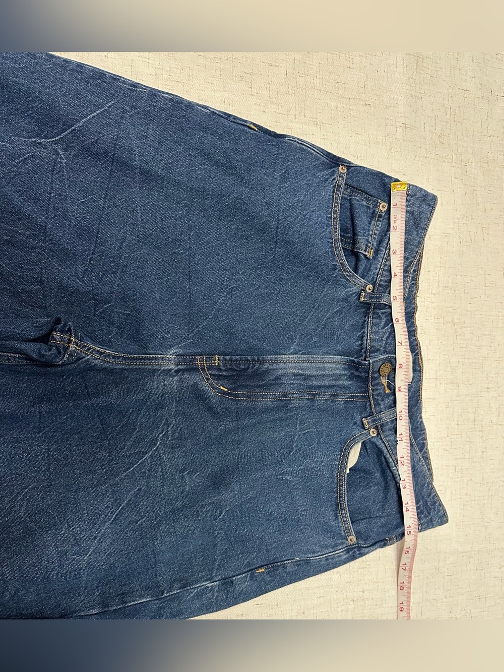 BDG Wide Leg High-Rise Jeans in Blue Denim - Picture 5 of 11